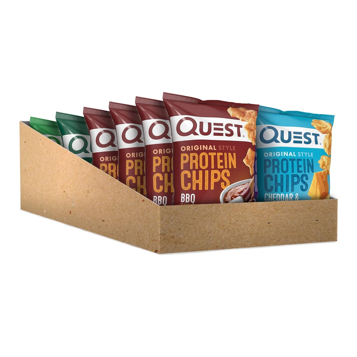 Quest Nutrition Protein Chips, 19g Protein, 4g Net Carb, Low Carb, 1.1 oz (Pack of 12)